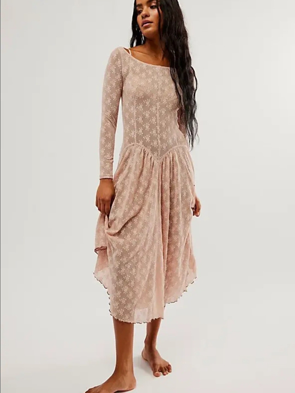 Free People Dial For Drama Slip Dress Sz L